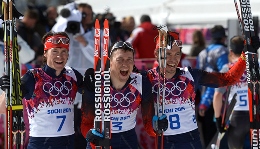 Russia has just three medals in ski racing