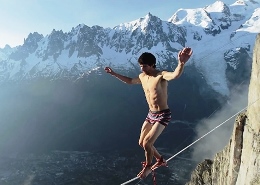 Two Frenchmen today walked the tightrope