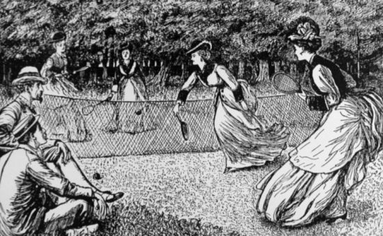 Игра в большой теннис. Лондон 1874 год