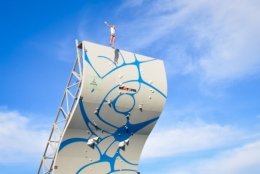In China the competition was held in extreme climbing
