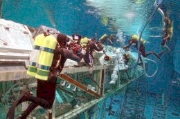 NASA astronauts went diving