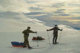 Ski Expedition on a glacier in Iceland 2015